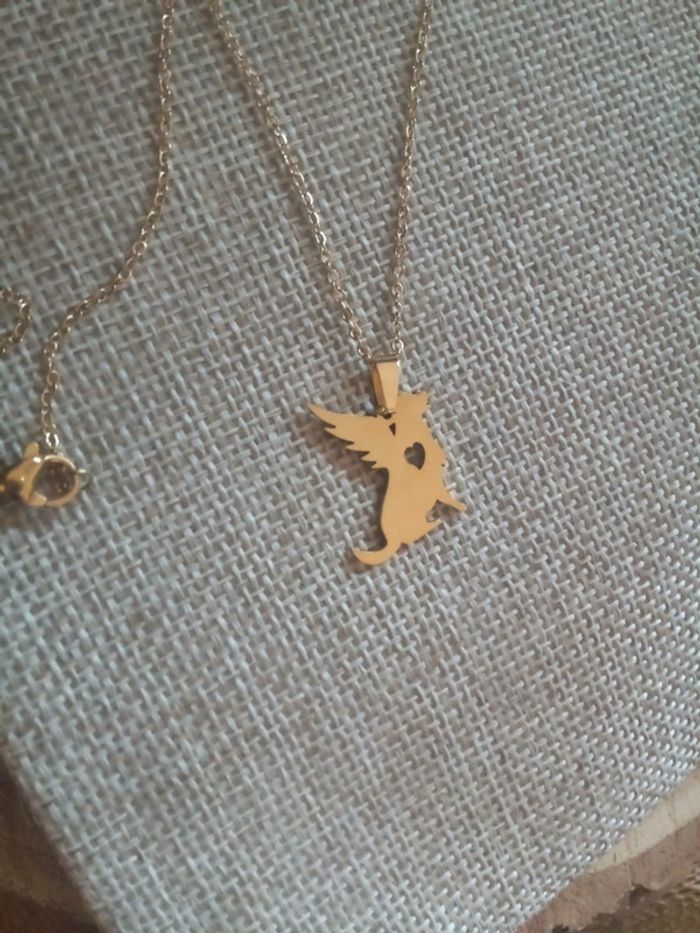 Collier ange chien ailé - photo numéro 2