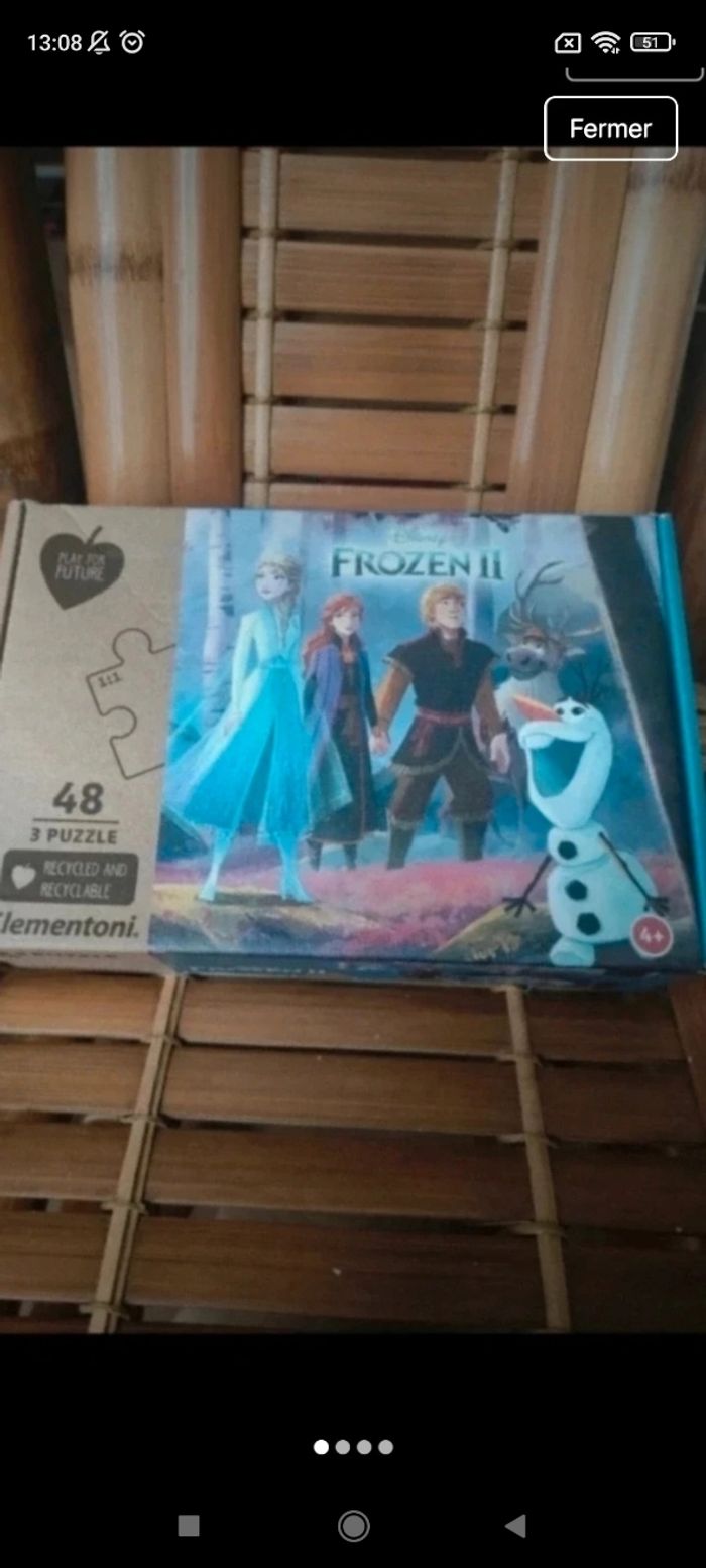 Puzzle reine des neiges j4