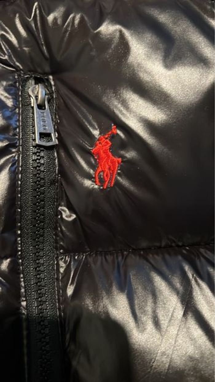 Doudoune Ralph Lauren neuf avec étiquette noir brillante taille M - photo numéro 2