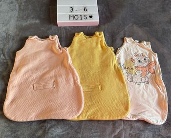 Lot gigoteuses hiver été 3/6 mois