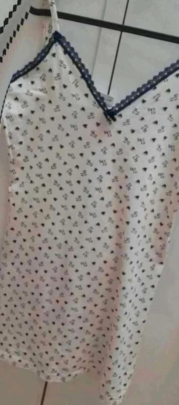 Nuisette coton taille 38 / 40 chiens coeur Bretelles réglables