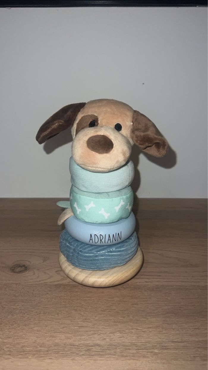 Tour à empiler bébé personnalisée/ jouets en bois personnalisés - photo numéro 7