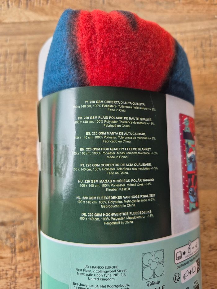 Plaid Polaire Stitch Noel - photo numéro 2