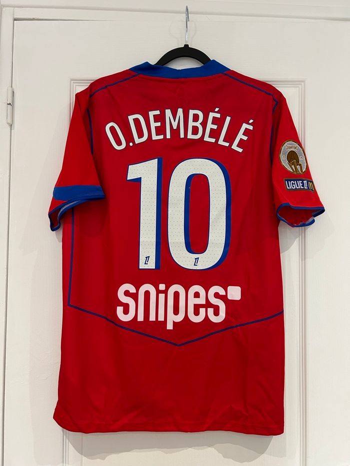Maillot Foot Football Paris PSG Dembélé 10 Rouge M - photo numéro 2