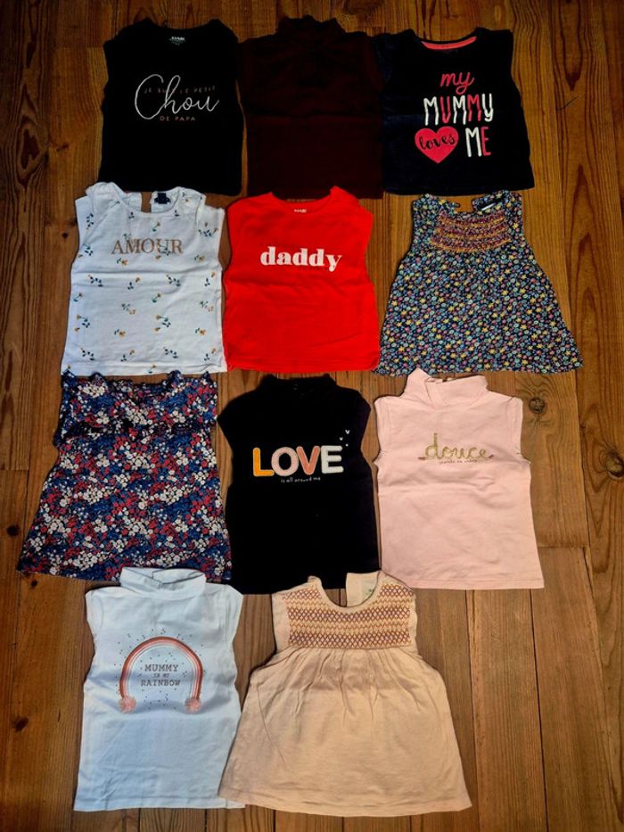 Lot de 11 tee shirts manches longues