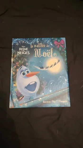 Livre reine des neiges  la veille de noel