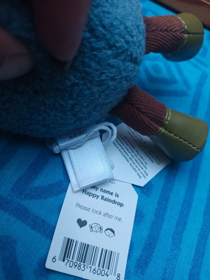 Peluche goutte d'eau heureuse - photo numéro 2