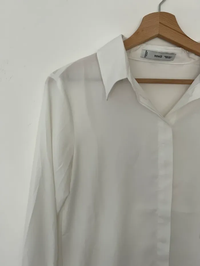 Chemise blanche basique femme Mango - photo numéro 2