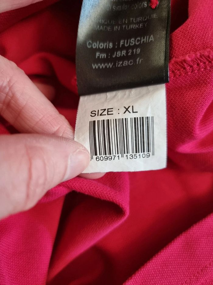 IZAC polo rouge homme * Taille XL * - photo numéro 8