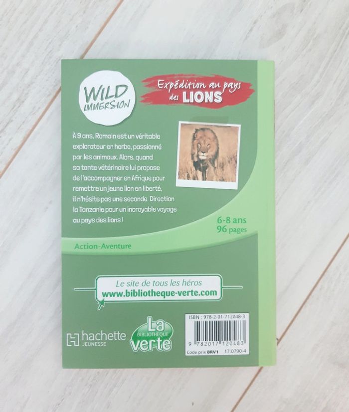 Livre wild immersion tome 1 les Lions - photo numéro 2