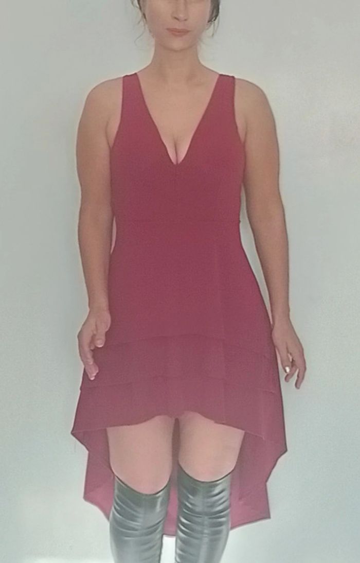 Robe cocktail décolletée asymétrique TU - photo numéro 2