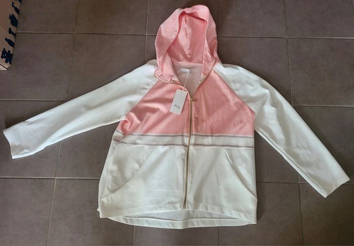 🌸 Ensemble de jogging rose & blanc - Taille unique 🌸 - photo numéro 4
