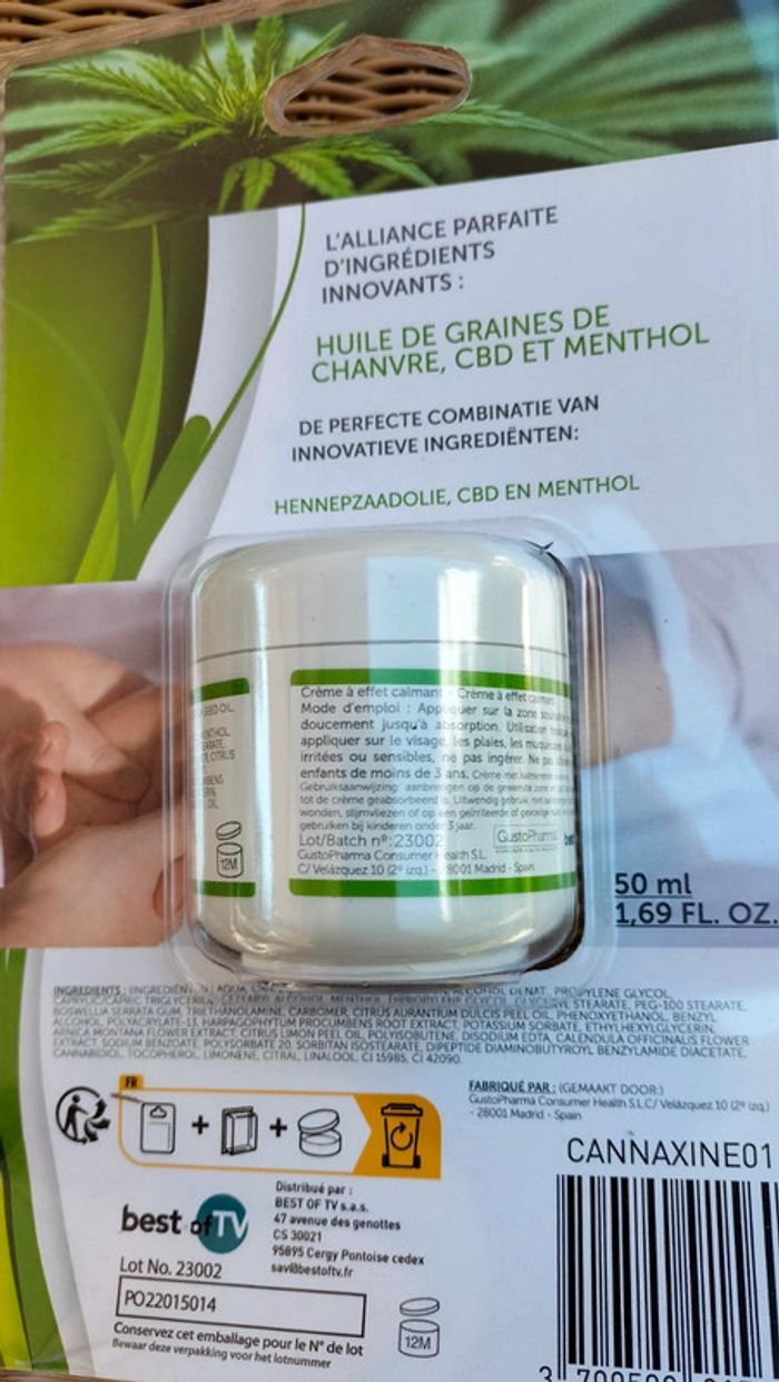 Cannaxine: crème de massage apaaisante - photo numéro 3