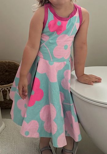 Robe fleurie jacadi dos ouvert 4 ans