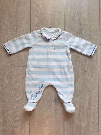 Pyjama bleu et blanc. Garçon  1 mois. Marque Sergent Major