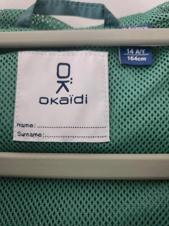 Veste coupe-vent garçon Okaïdi – Taille 14 ans / 164 cm - photo numéro 2