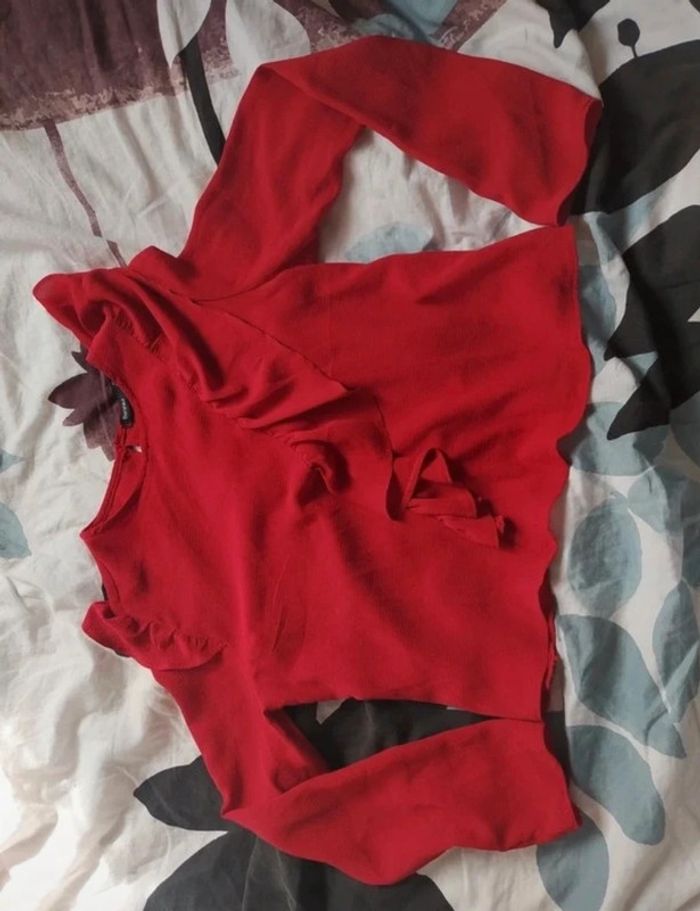 Blouse Bershka rouge