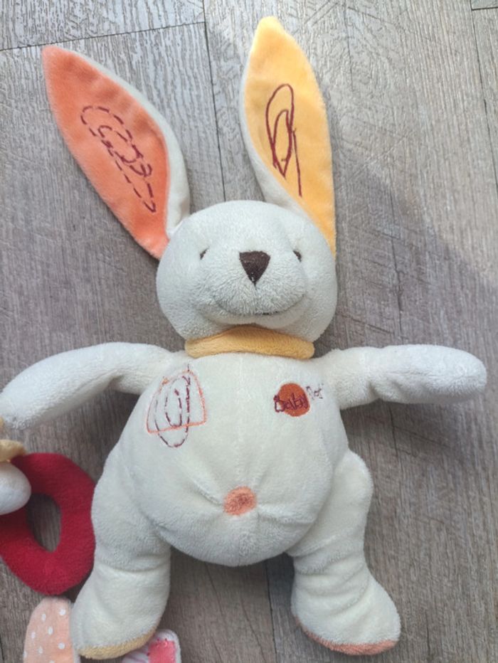 Lot de 3 doudous lapins. - photo numéro 5