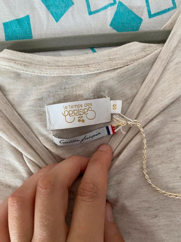 Superbe belle longue robe beige/vanille Le temps des cerises neuve avec étiquette taille S - photo numéro 10