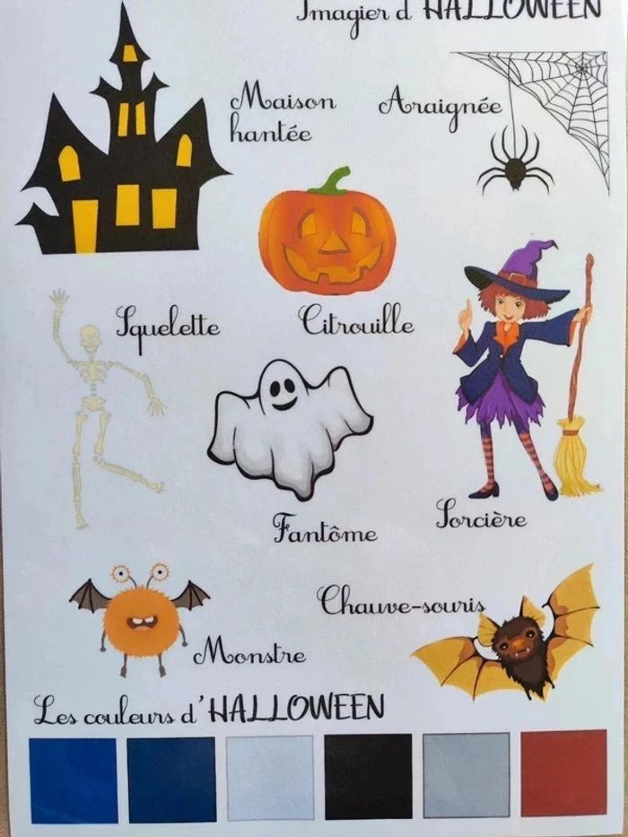 Imagier d'Halloween A4 - photo numéro 3