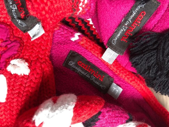 Ensemble bonnet, écharpe et moufles en laine et micro polaire Catimini T-2/3 ans - photo numéro 2