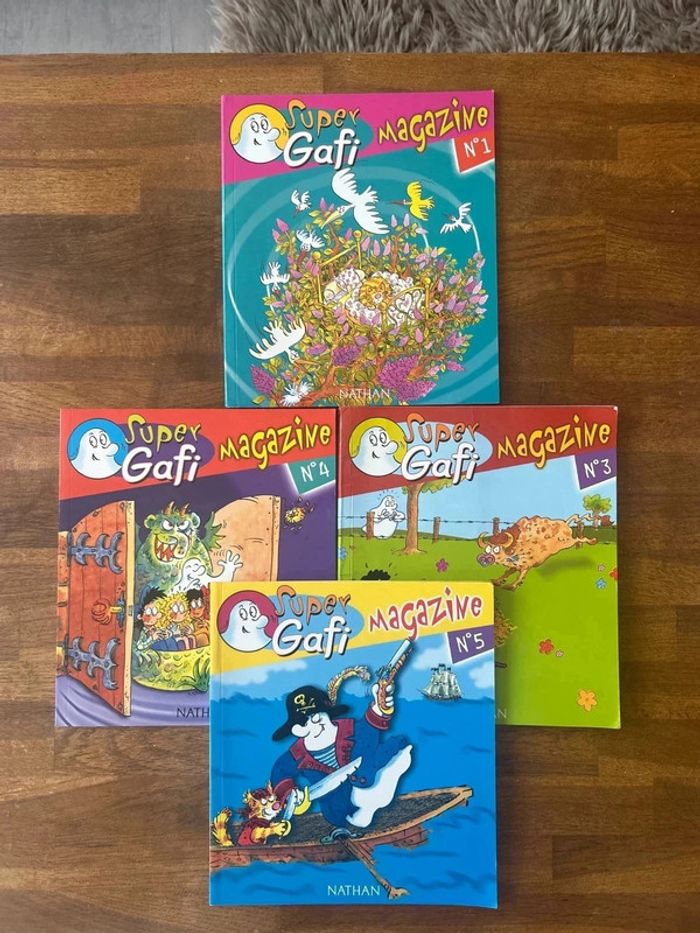 Lot de magazine super gafi numéro 1,3,4 ,5