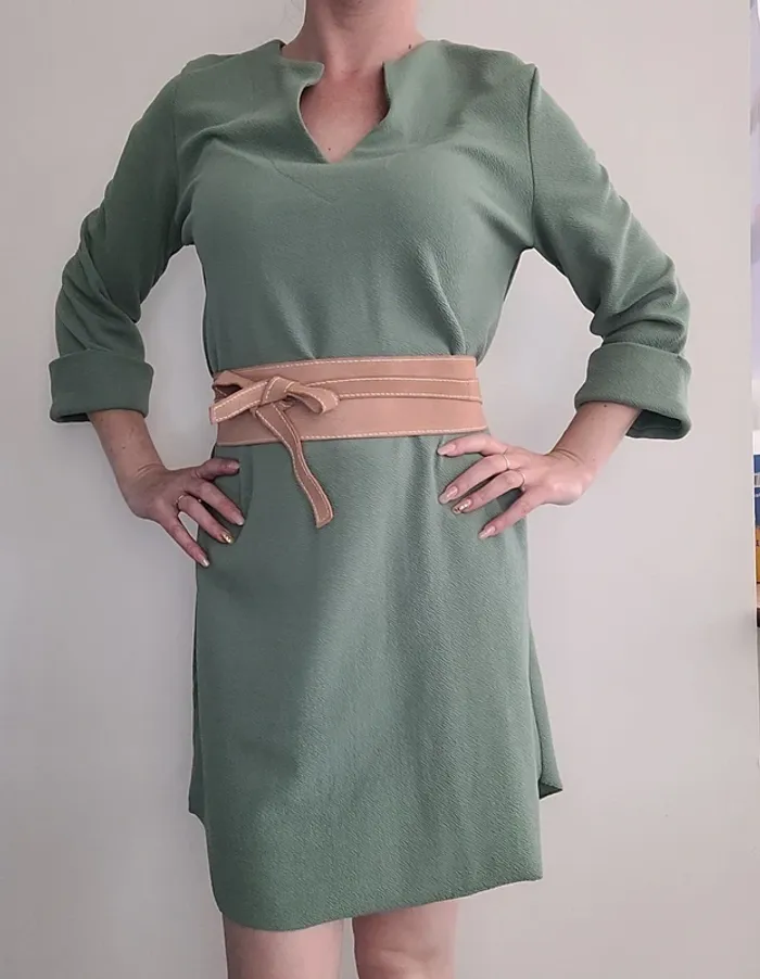 Robe kaki zara midi