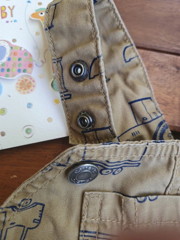 Salopette short Carter's motif tracteur  🚜 camion 🚚 6 mois - photo numéro 4