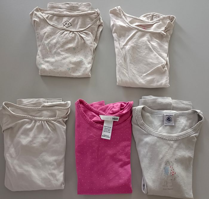 Lot de tricots de peau, maillots de corps fille en 6 ans - photo numéro 2