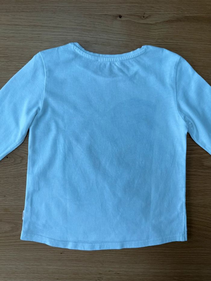 Tenue 2 pièces, teeshirt ML blanc visage vert foncé et tregging vert foncé assorti - Taille 3 Ans - photo numéro 9