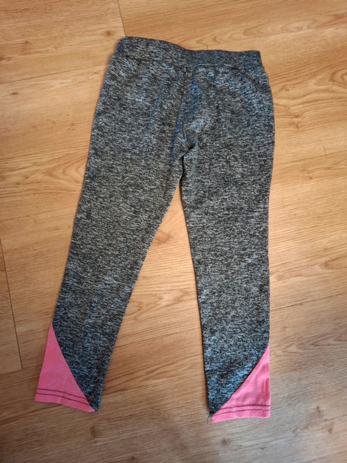 Legging fille 8 ans papillon gris et rose - photo numéro 3