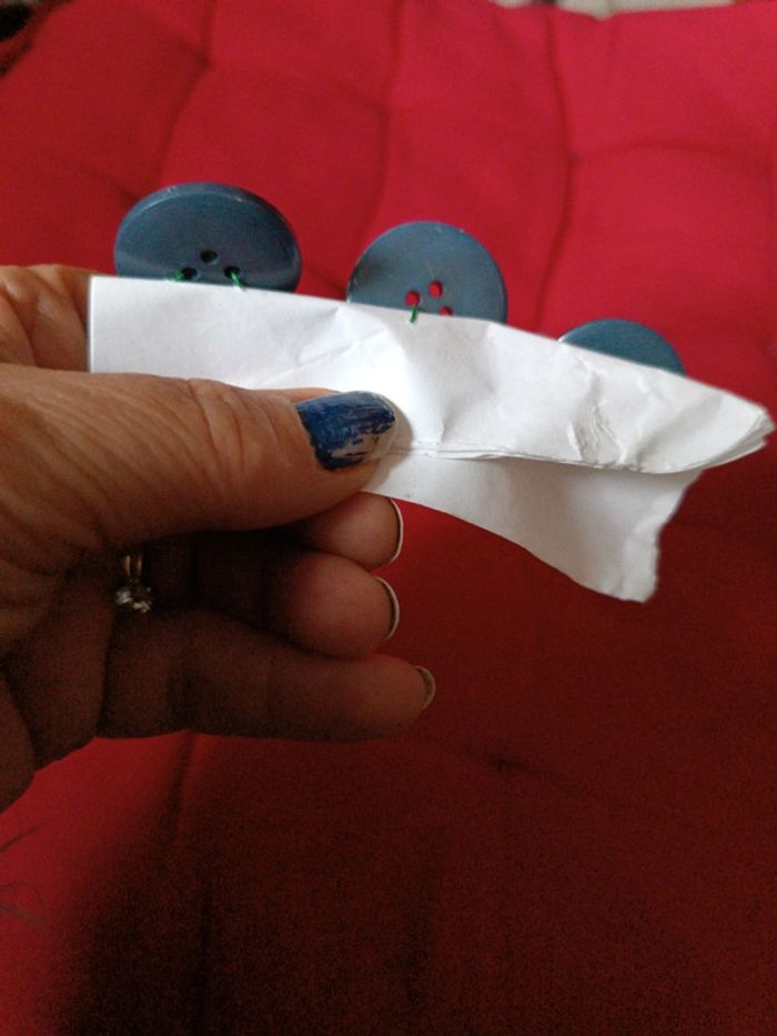 Lot 3 boutons bleu grisé - photo numéro 3