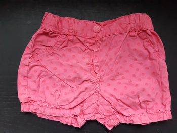 Short 23 mois fille rose été coquillage obaibi