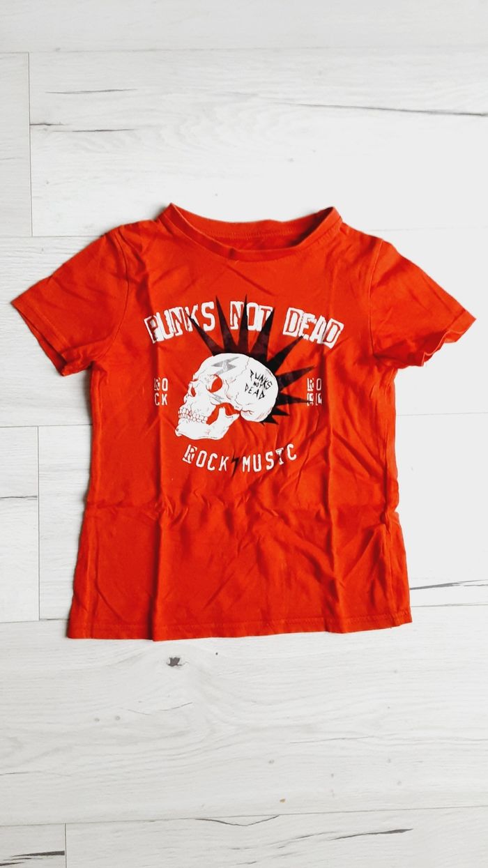 Vêtement garçon tee-shirt manches courtes rouge Kiabi 6 ans