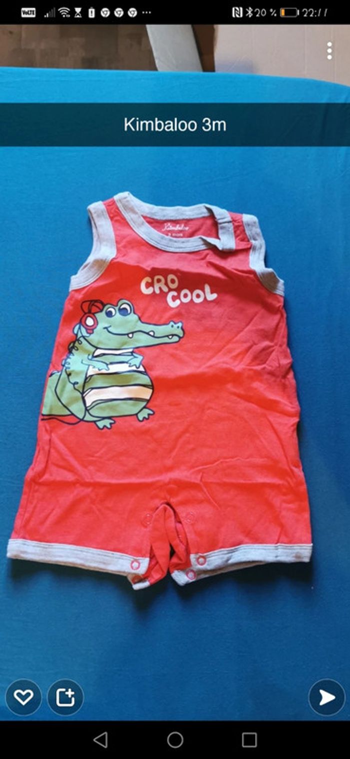 Ensemble bodie crocodile