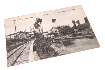 Carte postale ancienne Foulain (Haute-Marne) Le Bief et la Fabrique de coutellerie