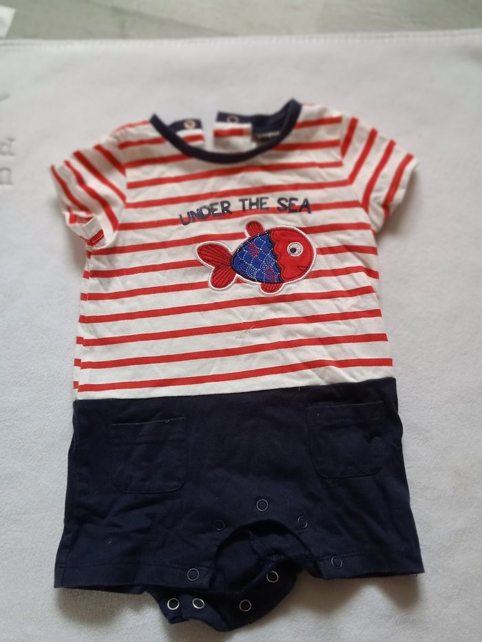 Lot combi-shorts 6 mois garçon - photo numéro 2