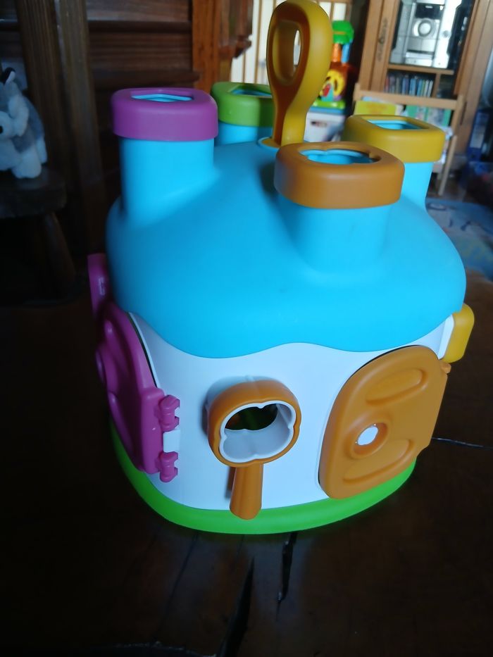 Cotoon maison des formes bleu smoby - photo numéro 7