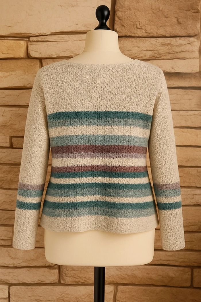 🌸Pull laine tons bleu Taille 40/42🌸 - photo numéro 2