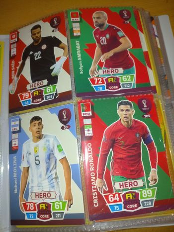 Lot 11 carte de collection football neuf livraison rapide et soigné 