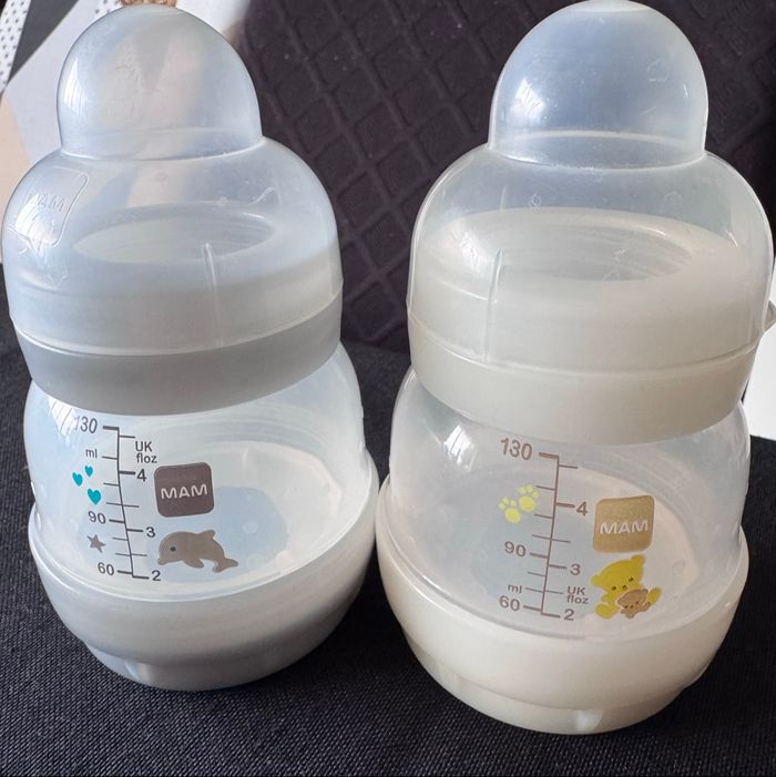 Lot 2 biberons MAM 130ml