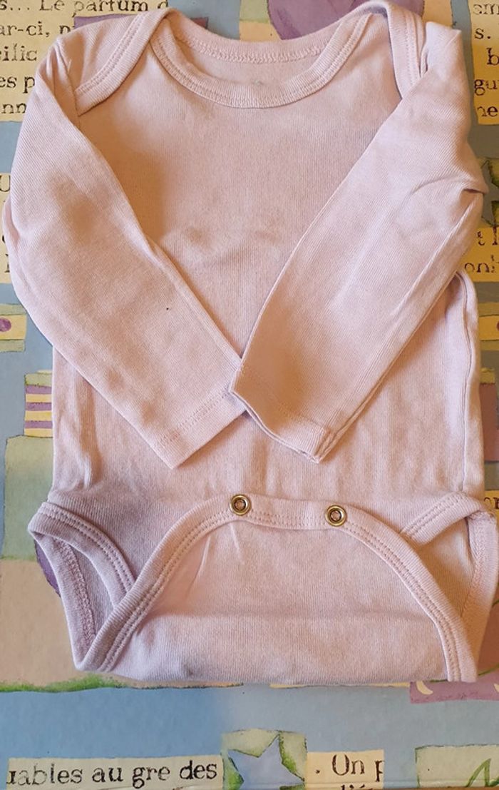 Lot 3 bodies manches longues 9 mois Tex - photo numéro 2