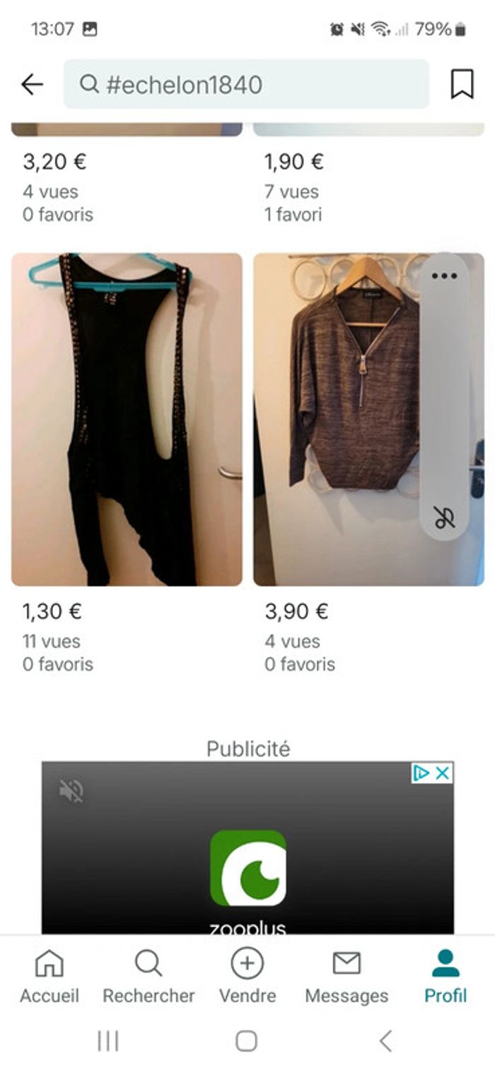 Lot de 40 vêtements taille 40