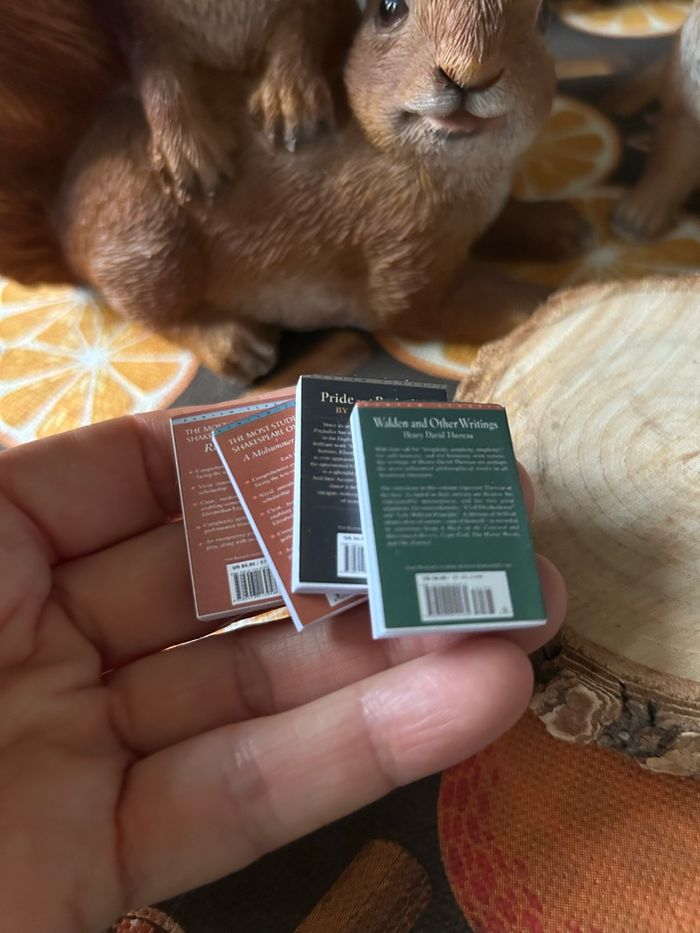 Lot de livres  miniatures pour maison de poupée - photo numéro 6