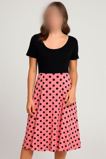 🖤💗 Robe Body Flirt noire et rose à pois – Taille 38/40 (S)