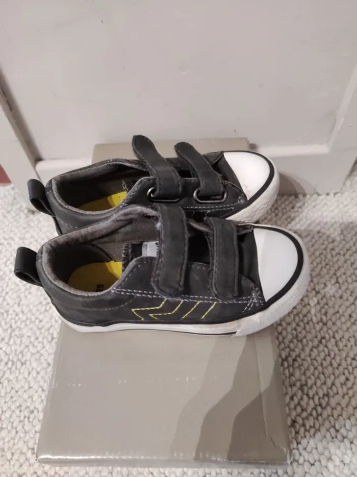 Chaussures "creeks" grises à scratch - 25 - photo numéro 4
