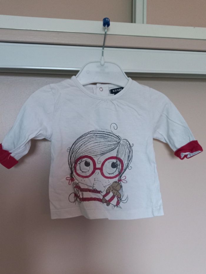 T-shirt manches longues kiabi 1 mois