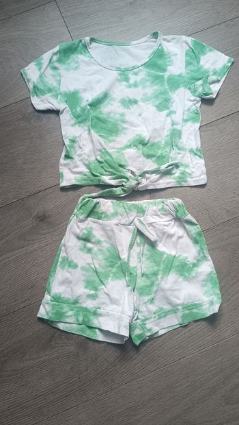Ensemble short tshirt fille 4 ans