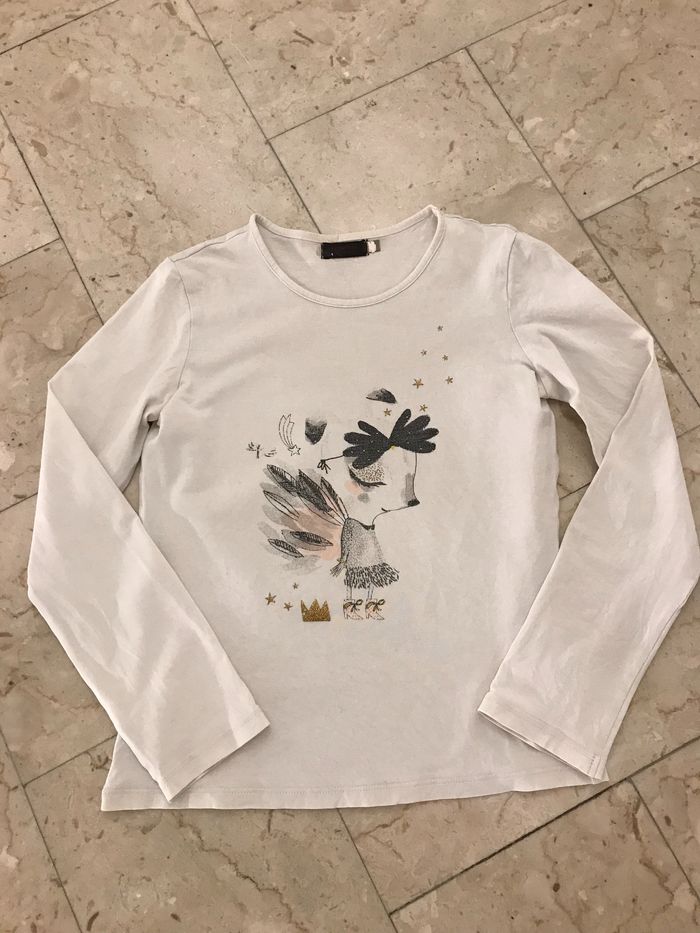 Tee-shirt crème fille 10 Ans