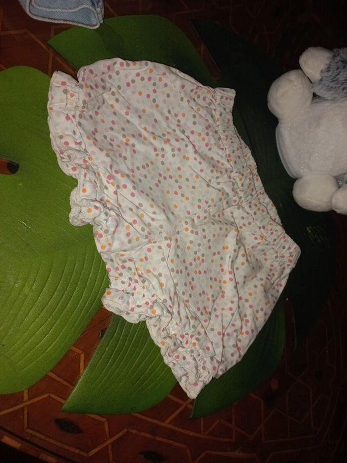 Lot 2 shorts coton 9 a 12 mois - photo numéro 3